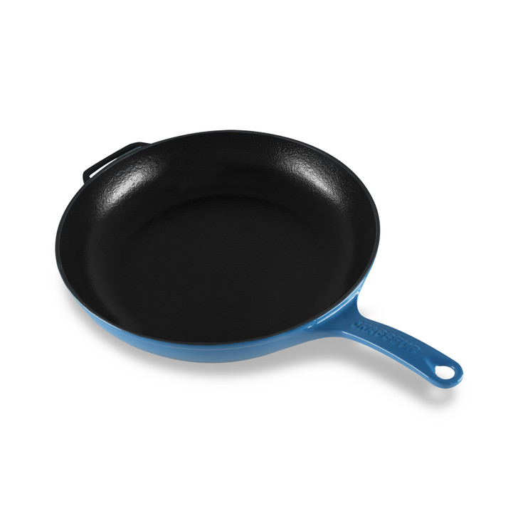 Fry Pan with Cast Handle 28cm Sky Blue