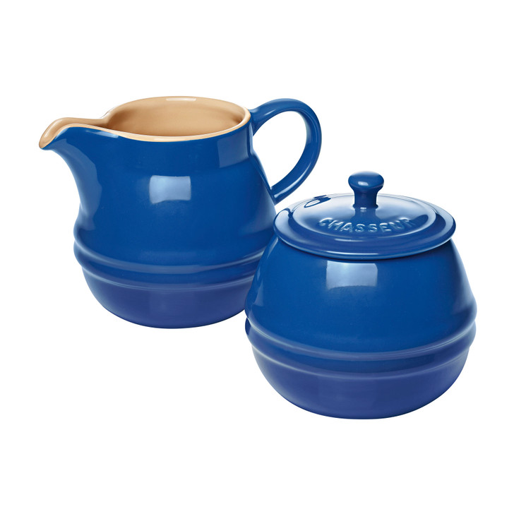 Sugar Bowl 350ml and Creamer 450ml Set Blue Chasseur Australia