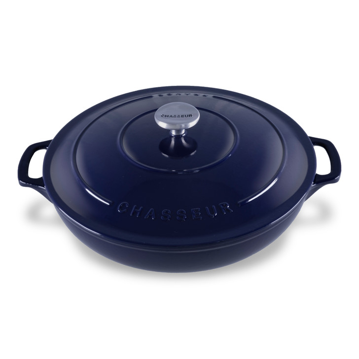 Low Round Casserole 30cm 2.5L French Blue Chasseur Australia