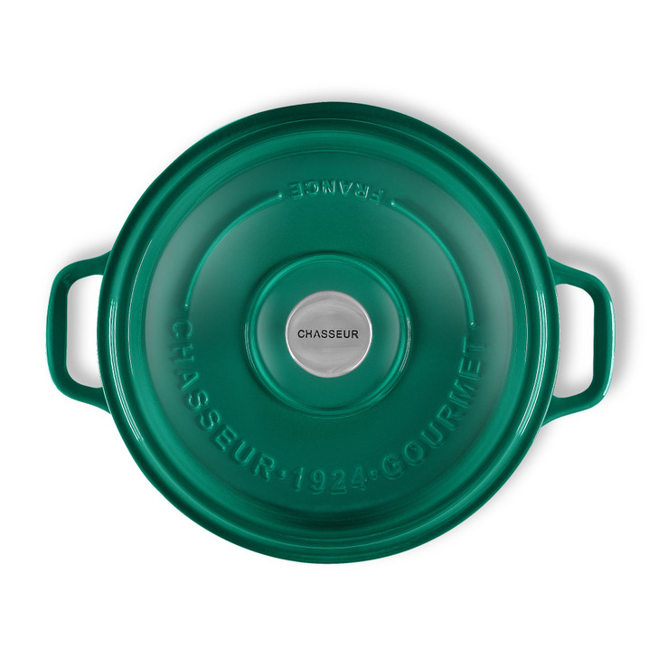 Gourmet Round French Oven 26cm 5 Litre Cast Iron Jade