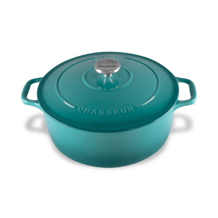 Round French Oven Mediterranean Blue Chasseur Australia