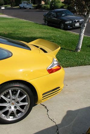 Porsche 996 "Ducktail" installed