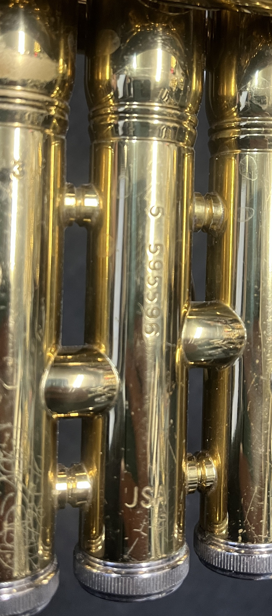 USA-Made Trumpet-USED 595596 King 600 - Al's Music Shop