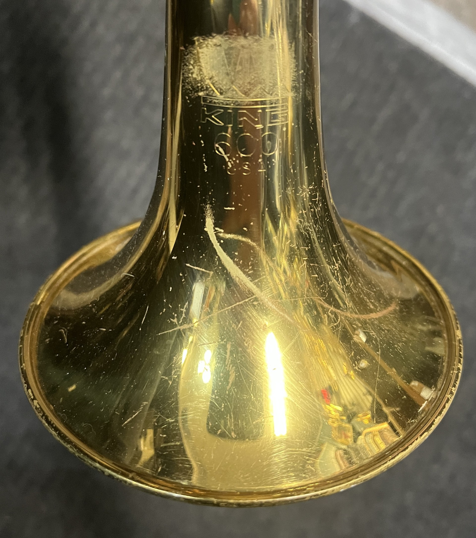 USA-Made Trumpet-USED 595596 King 600 - Al's Music Shop