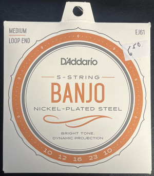D'Addario 5-String Banjo Nickel Plated Steel