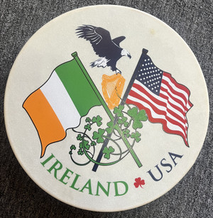 Waltons Irish USA Flag Rim Design Bodhran 12"