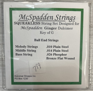 McSpadden Strings Squeakless Strings Ginger Dulcimer G McSpadden Strings Squeakless Strings Ginger Dulcimer G