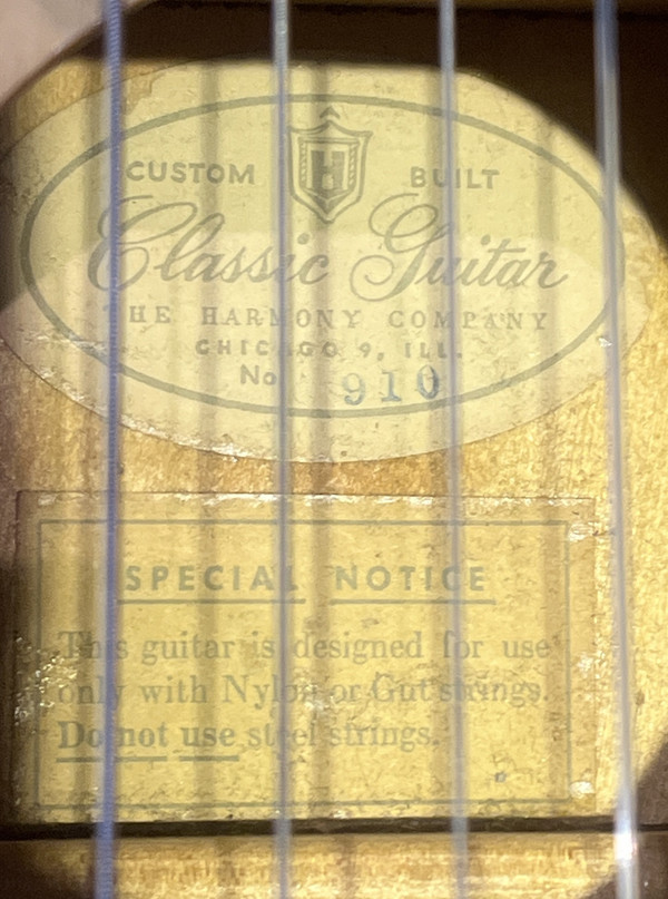 USED USA-Made Harmony Classic Guitar - Acoustic