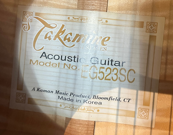 Used Takemine Acoustic-Electric Guitar 