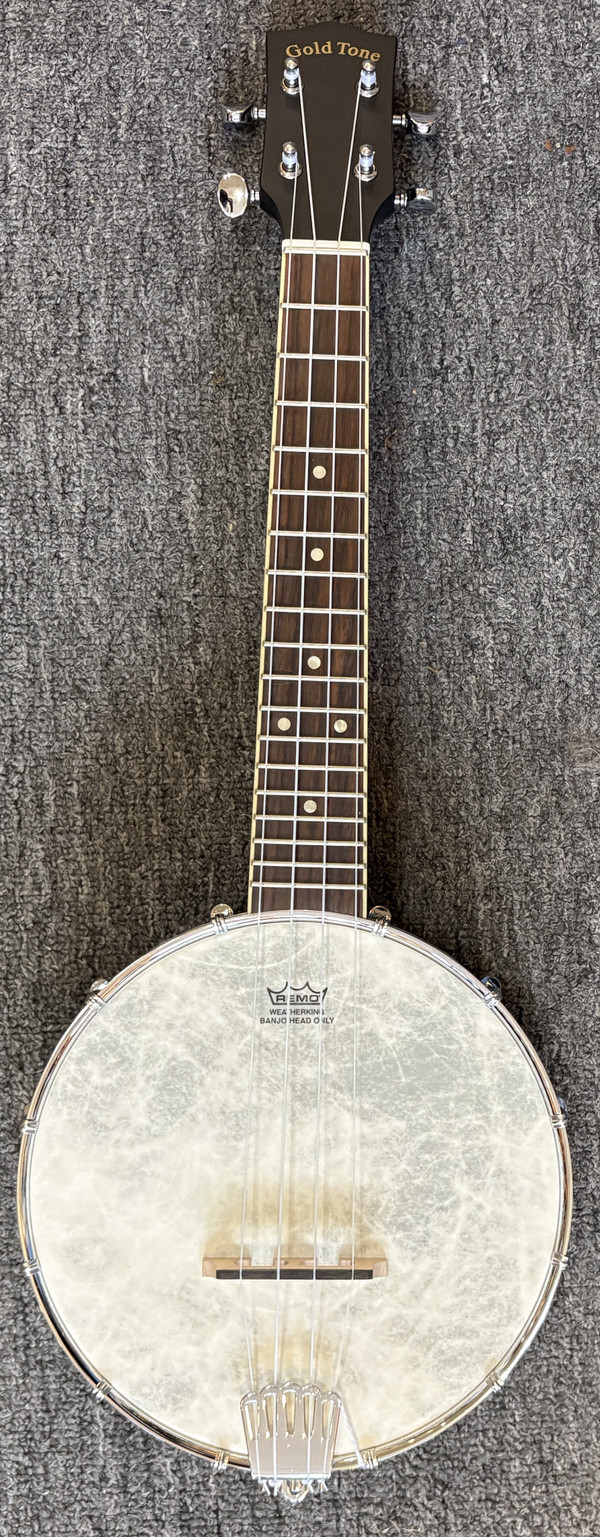 Gold Tone Concert-Scale Acoustic-Electric Banjo Ukulele with gig bag