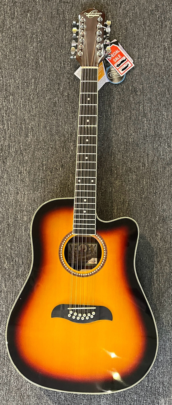 Oscar Schmidt 12-String Acoustic-Electric Guitar | OD312CE-TS