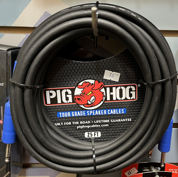 Pig Hog Tour Grade Speaker Cables 25foot