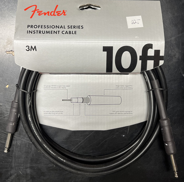 Fender Professional Series Instrument Cable 3m (10ft)