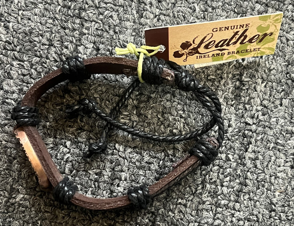 Ireland Copper Leather Bracelet
