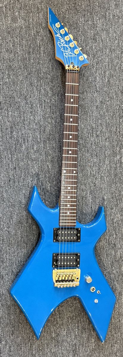 USED Blue B.C. Rich Warlock Platinum Series no case back plate missing