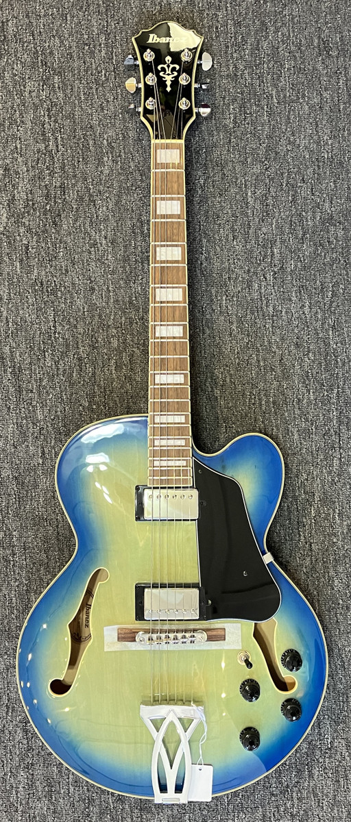 Ibanez Artcore AF75 Hollowbody Electric Guitar Jet Blue Burst