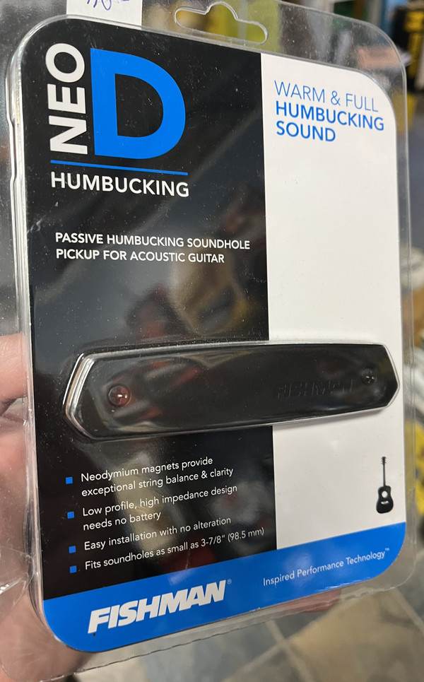 Fishman NeoD Humbucking Passive Pickup for Acoustic Guitar