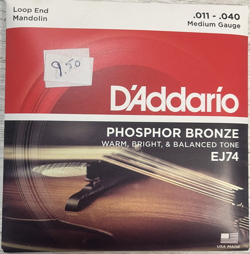 D'Addario Phosphor Bronze Loop End Mandolin Medium Gauge - Al's Music Shop