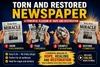 Tabloid Tear - The Easiest Way to Tear & Instantly Restore a Newspaper - Bad News...Good News!