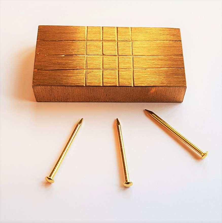 Brass Block Penetration Nails Magic Trick Gospel