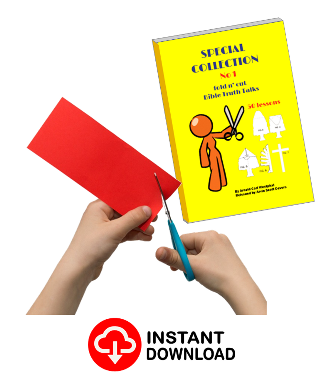 50 Fold & Cut Bible Talks 1 eBook Creative Lessons with paper