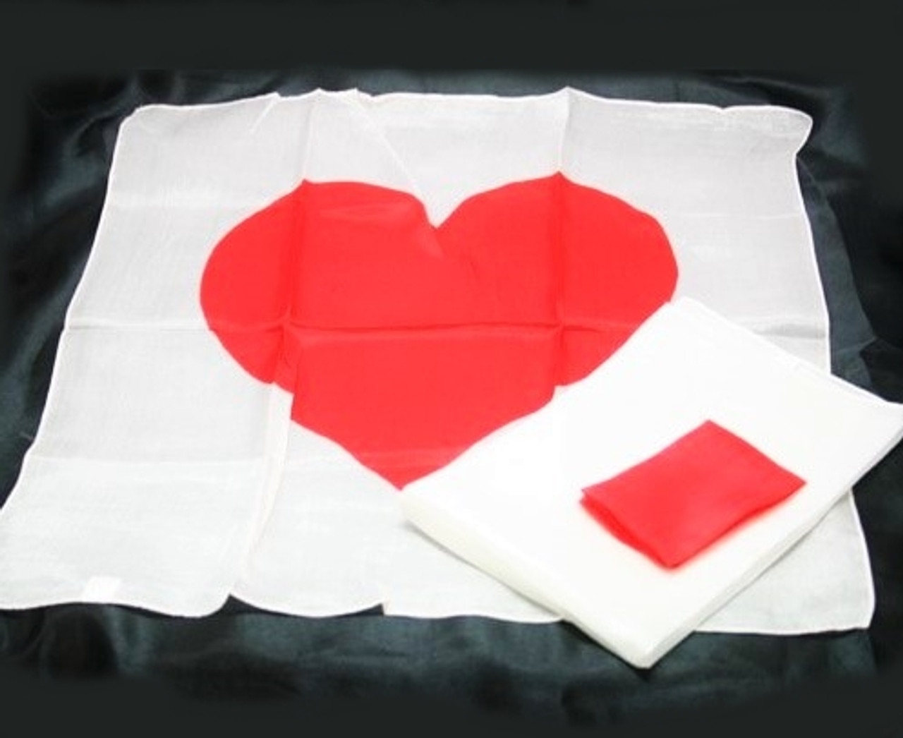 Heart Silk Set - Silk Squares Blend into a Heart - Dozens of Uses.