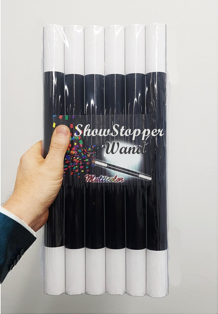 Climax Wand Difatta Magic Trick Confetti Show Stopper Silver Climax Wand Difatta Magic Trick Confetti Show Stopper Silver