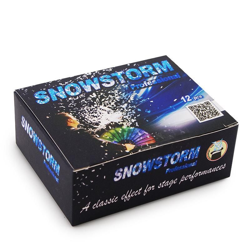 White Snow Storm Confetti Magic Trick in China Illusion