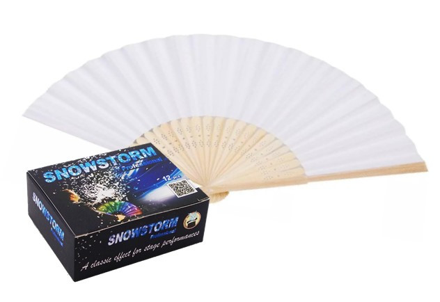 White Snow Storm Confetti Magic Trick in China Illusion