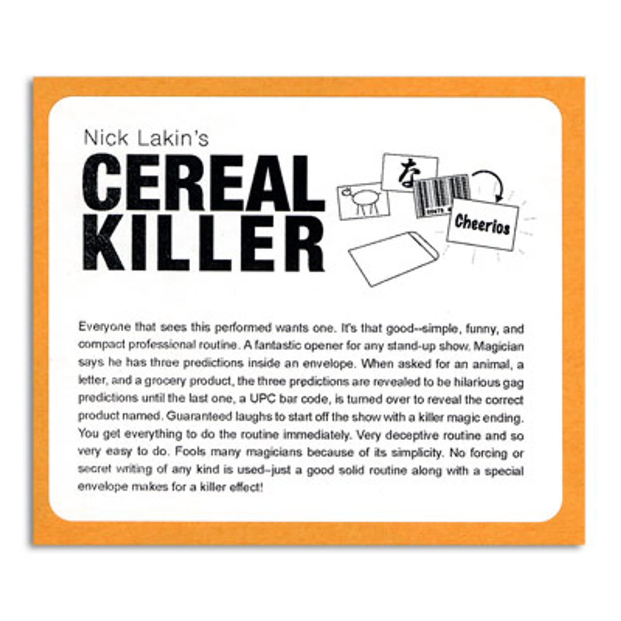 Cereal Killer Comedy Magic Prediction Trick Nick Lakin