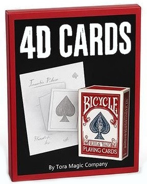 4D Cards by Tora Magic Trick Illusion