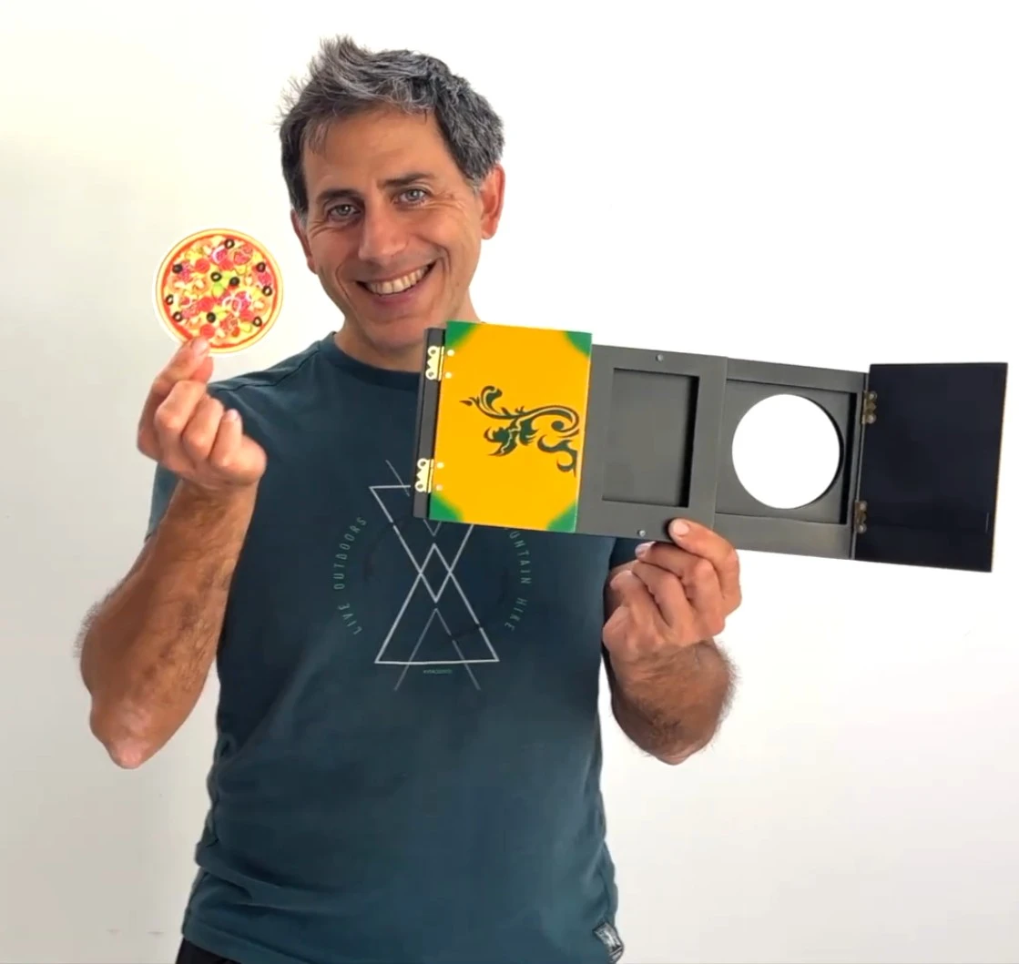 Sucker Comedy Sliding Pizza Box Funny 