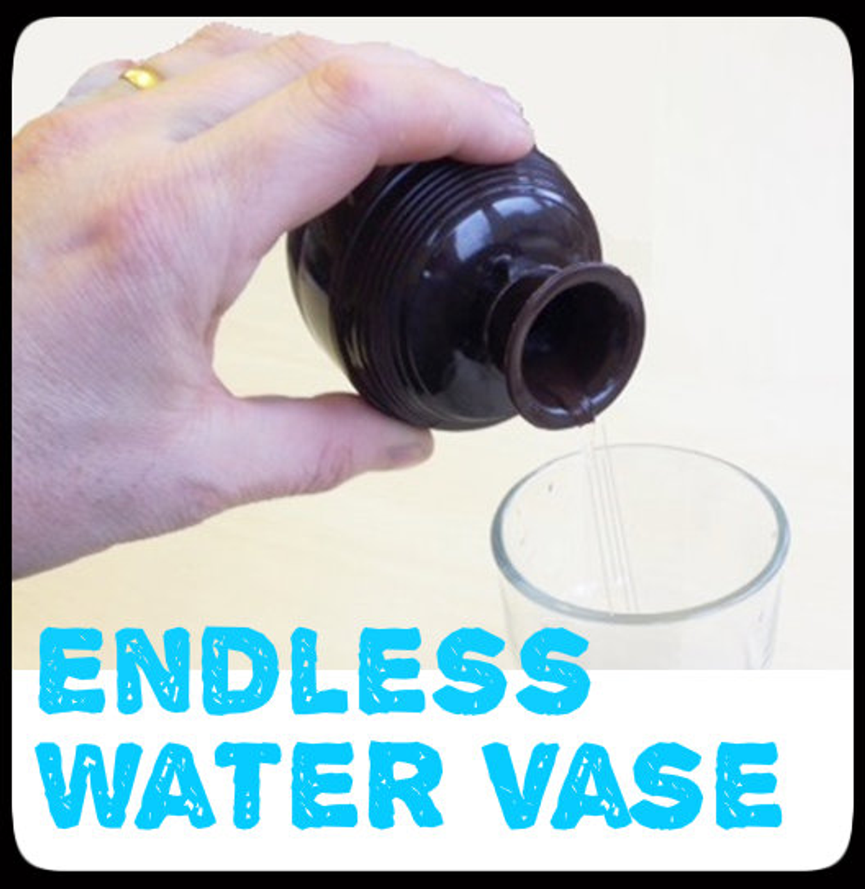 Lota Vase Small Repeatedly Pour Out Water From An Empty Vase