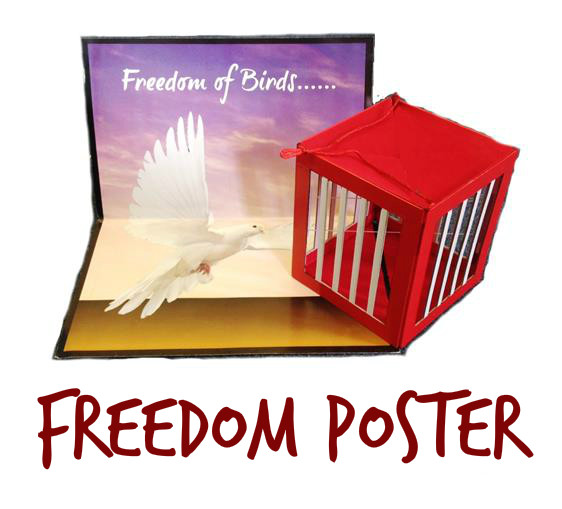 Freedom Poster magic trick