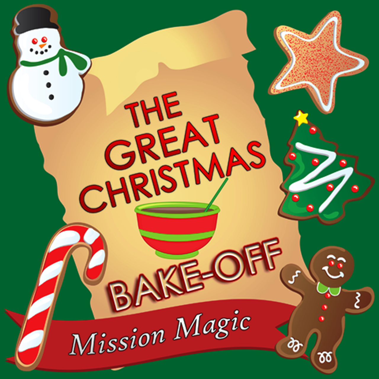 Great Christmas Bake Off Fill the Empty Pan with Candy Canes Comedy