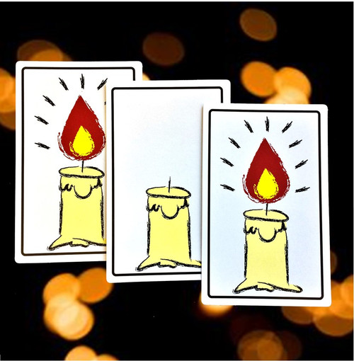 Candle Cards Magic Trick Gospel Card Candle Cards Magic Trick Gospel Card