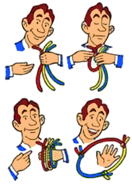 Multicoloured Rope Link Magic Trick Gospel