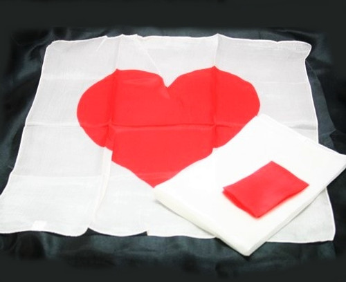 Heart Silk Set - Silk Squares Blend into a Heart - Dozens of Uses.