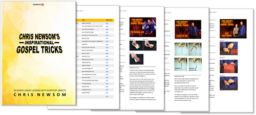 Chris Newsom Gospel Magic Tricks eBook Videos Training Kids Church Jesus