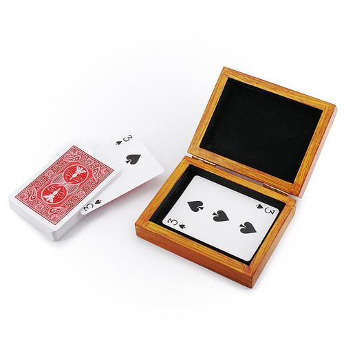 Magnetic Card Box DiFatta Card Trick Wooden
