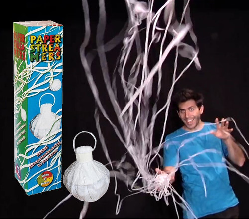 White Throw Streamers - 6 Professional Grenades by DiFatta - A Spectacular Ending for Any Presentation White Throw Streamers - 6 Professional Grenades by DiFatta - A Spectacular Ending for Any Presentation