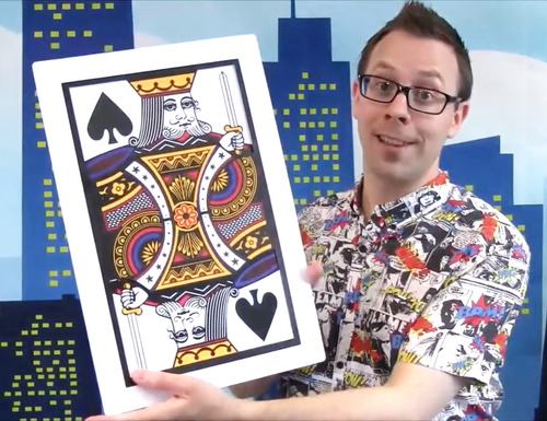 Giant Playing Card Magic Trick Monte Gospel