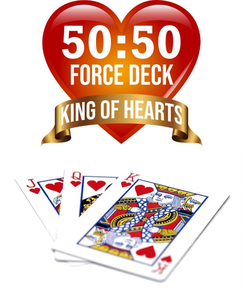 King of Hearts Force Deck 50 50 Card Trick King of Hearts Force Deck 50 50 Card Trick