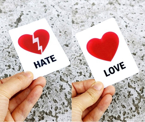 Hate to Love Gospel Magic Trick Card Hate to Love Gospel Magic Trick Card