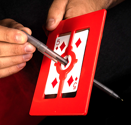 Fifth Dimension Apprentice Magic Murphy's Pen Pencil Through Card Glass Frame
