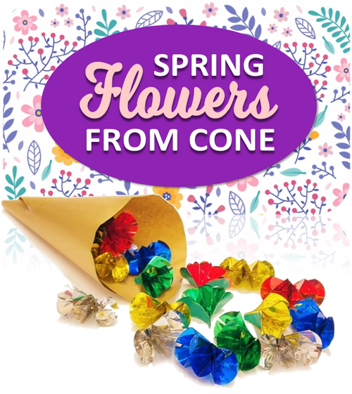 Spring Flowers From Cone -  Produce Armfuls of Flowers at Easter & Harvest - Blooming Marvellous! Spring Flowers From Cone -  Produce Armfuls of Flowers at Easter & Harvest - Blooming Marvellous!