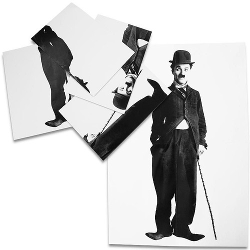 Torn & Restored Chaplin Poster Magic Trick Torn & Restored Chaplin Poster Magic Trick