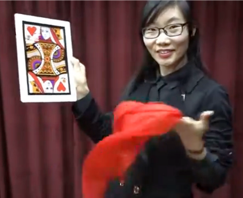 Wonderful Wandering Queen of Hearts Two Card Monte Magic Trick