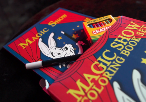 Magic Show Colouring Book Set Wand Crayons Kids Trick Murphys