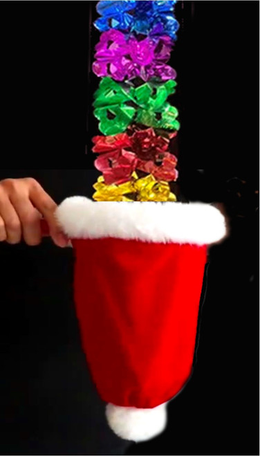 Christmas Hat Change Bag Stars Magic Trick Santa